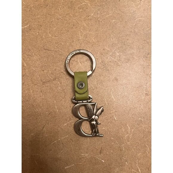 Disney Tinker Bell Letter B Pewter Pan Keychain Chain Keyring - Picture 5 of 6